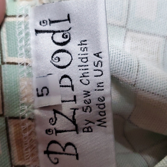 Ruffle Pant Overalls Blue & Brown NEW - Picture 9 of 9